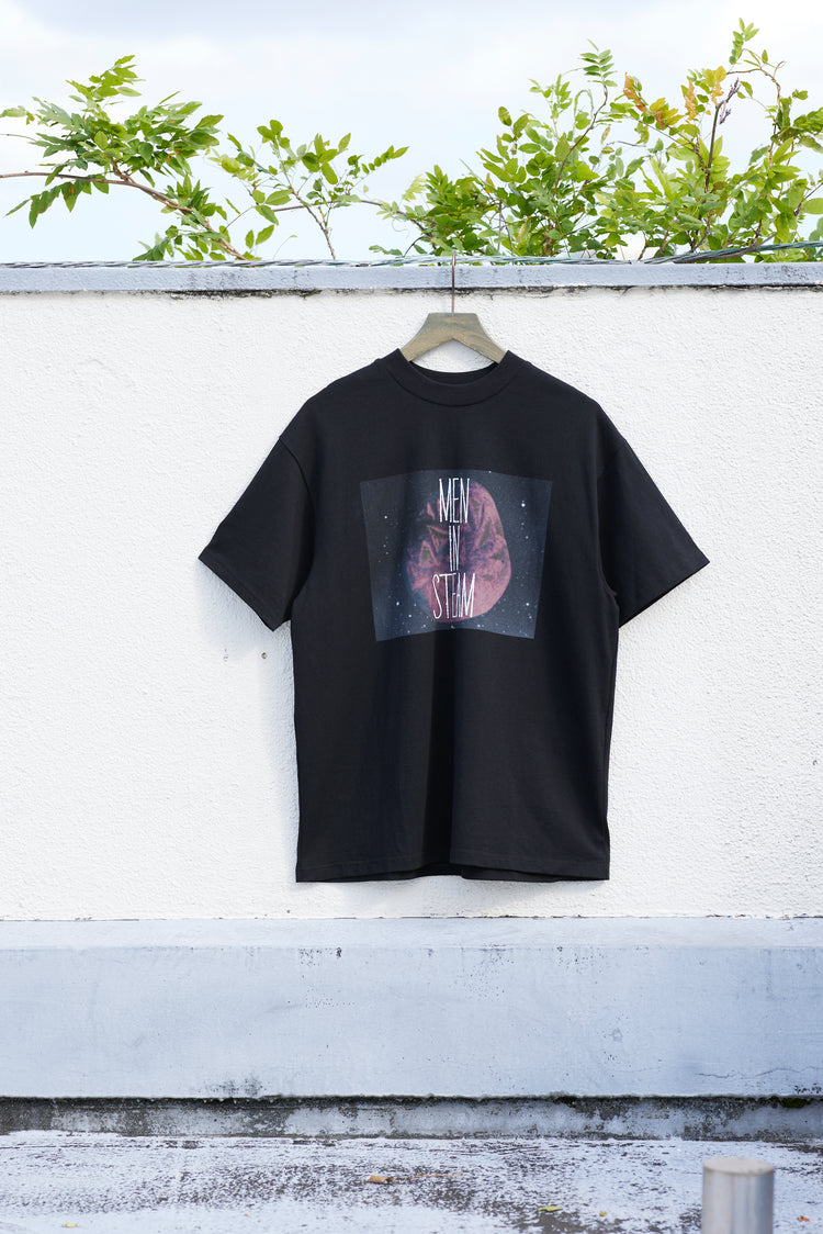 man in steam t-shirts