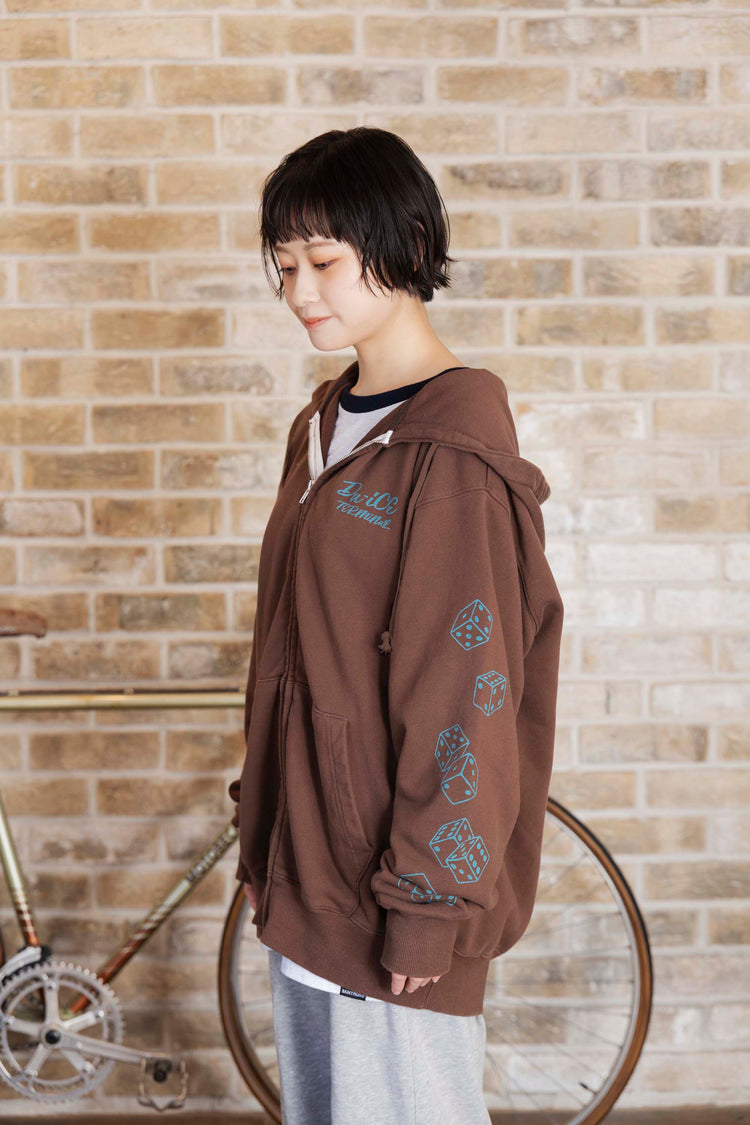 Da-iCE Fade Zip Hoodie(brown)