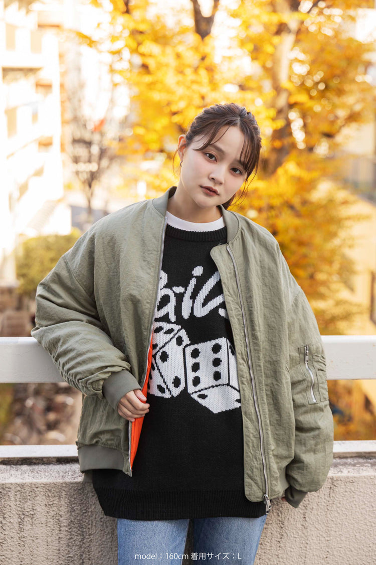 Da-iCE Jacquard Crew Knit(black)