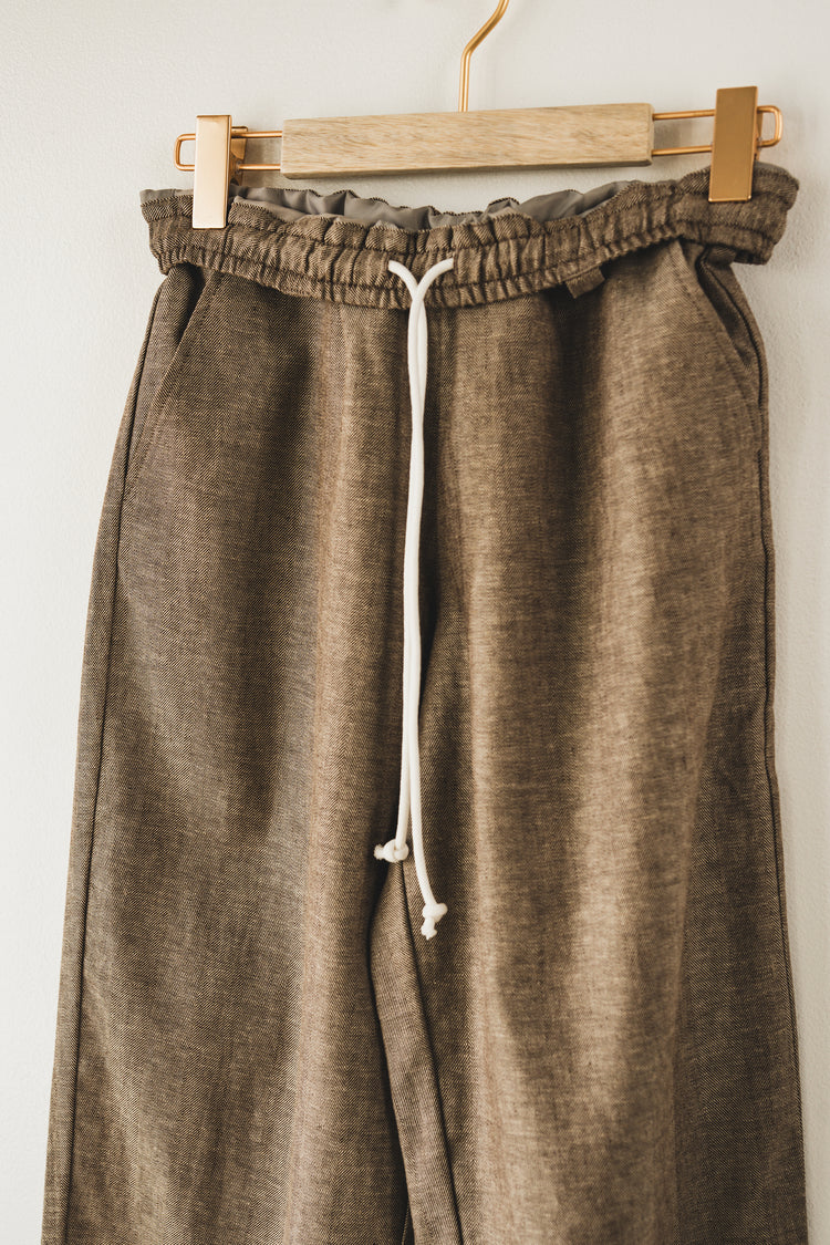 linen pants(brown)