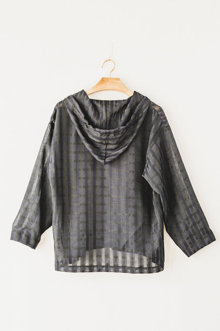 mexican hoodie(navy check)