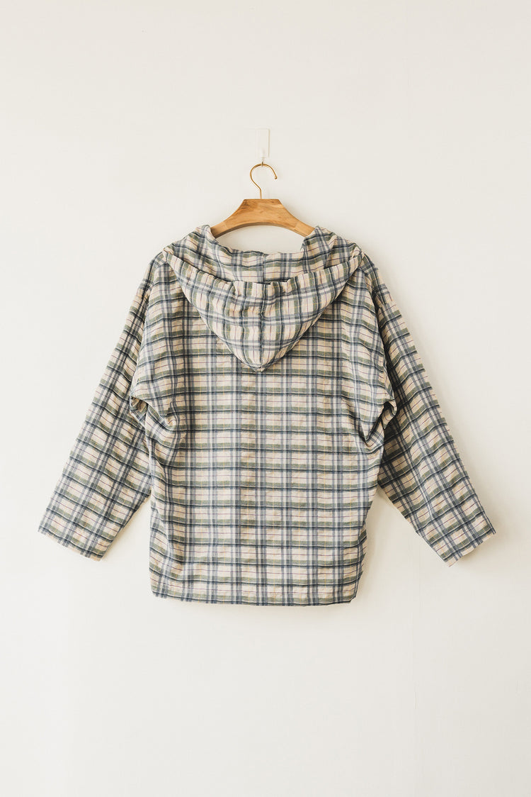 mexican hoodie(blue check)