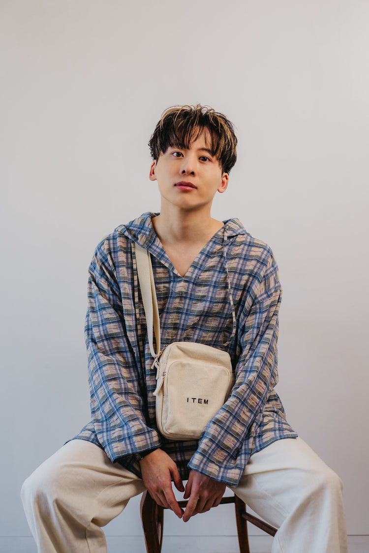 mexican hoodie(blue check)