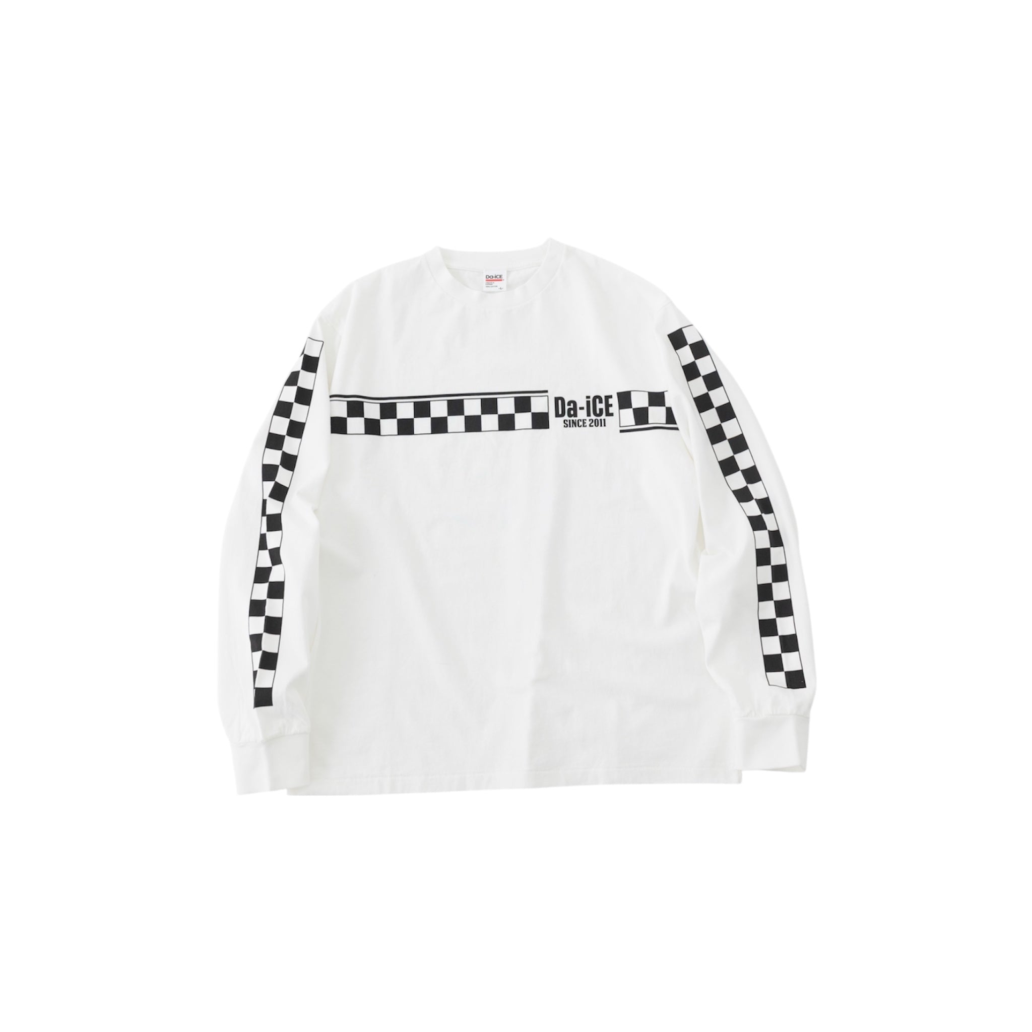 Da-iCE Checker Long Sleeve T-shirt (white)