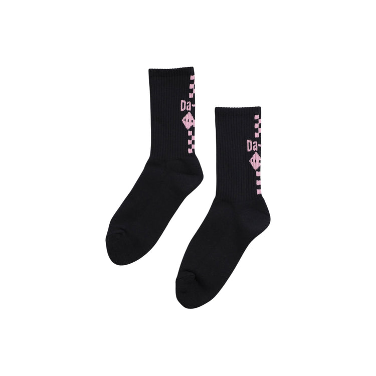 Da-iCE Checker Socks(black/pink)