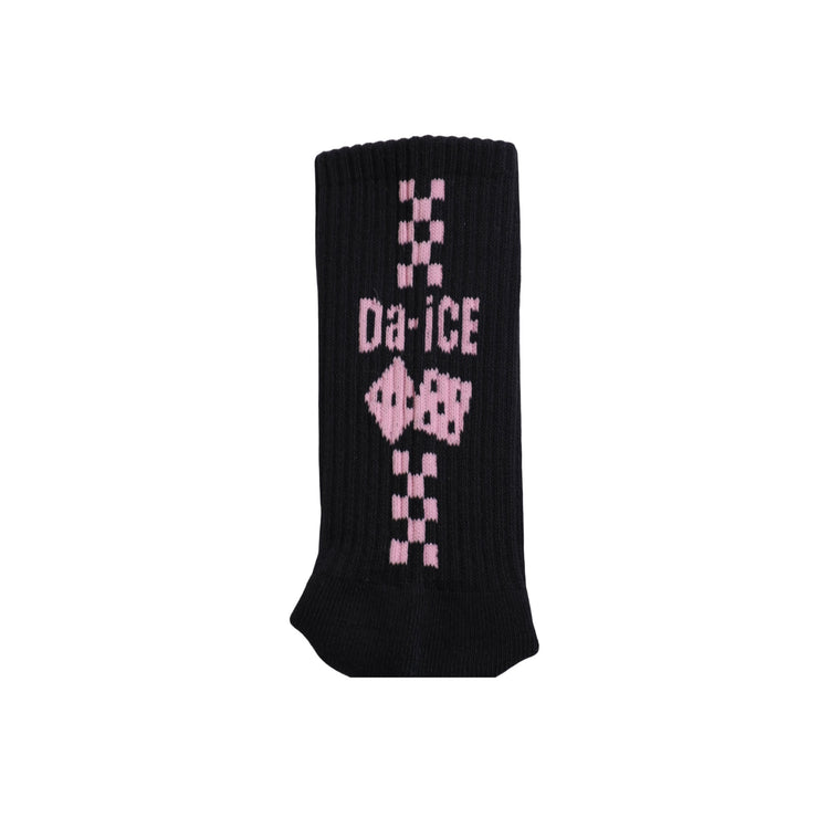 Da-iCE Checker Socks(black/pink)