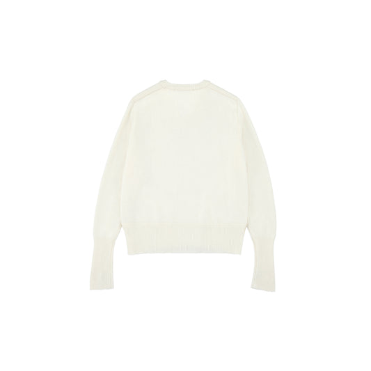 V-neck Sweater Ivory 002