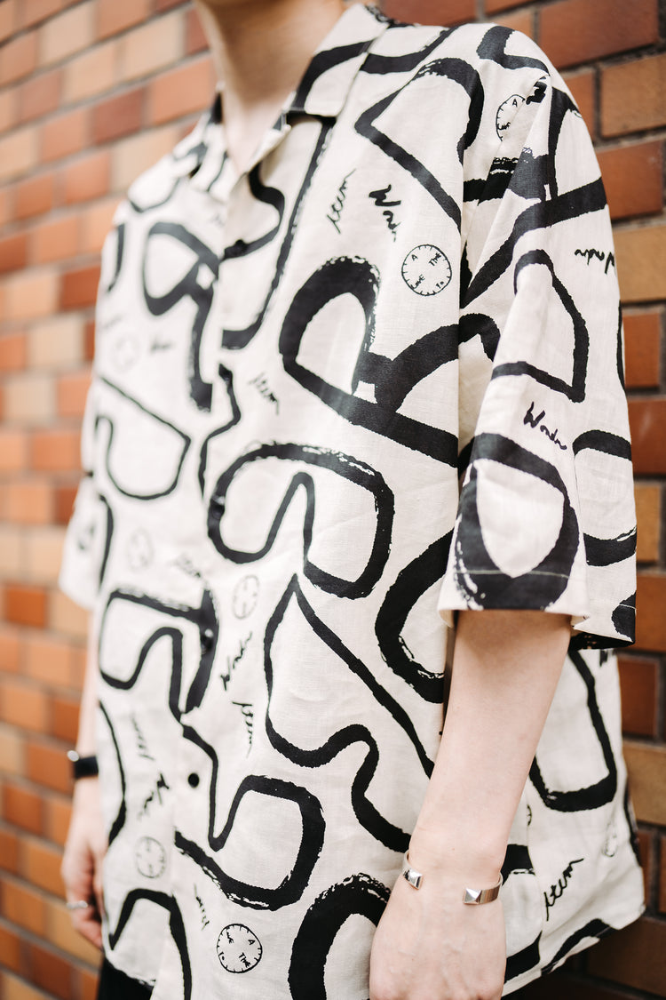 half sleeve stevie glasses shirt