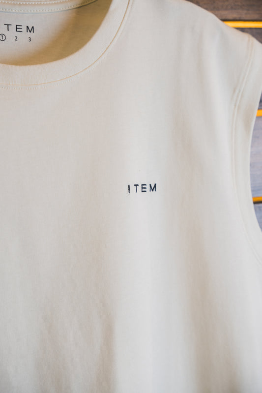 item logo no-sleeve (white)