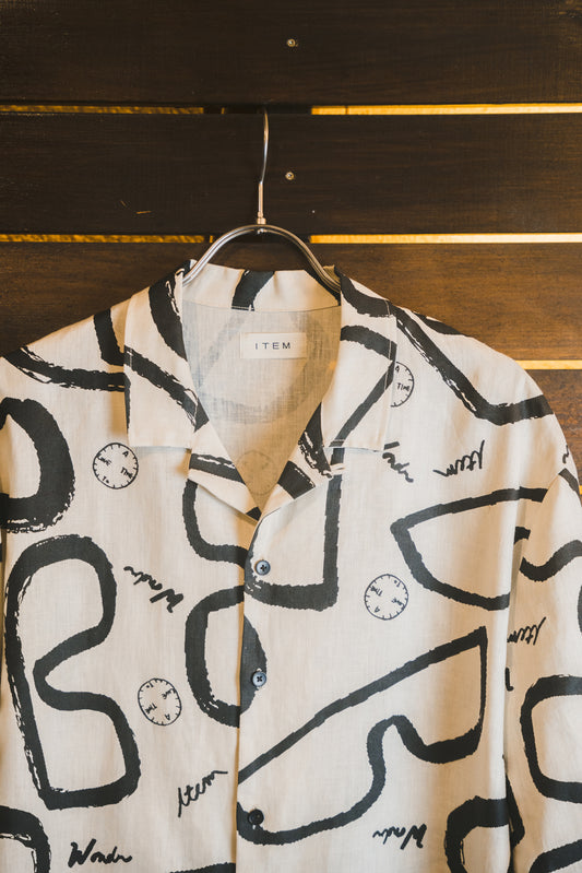 half sleeve stevie glasses shirt