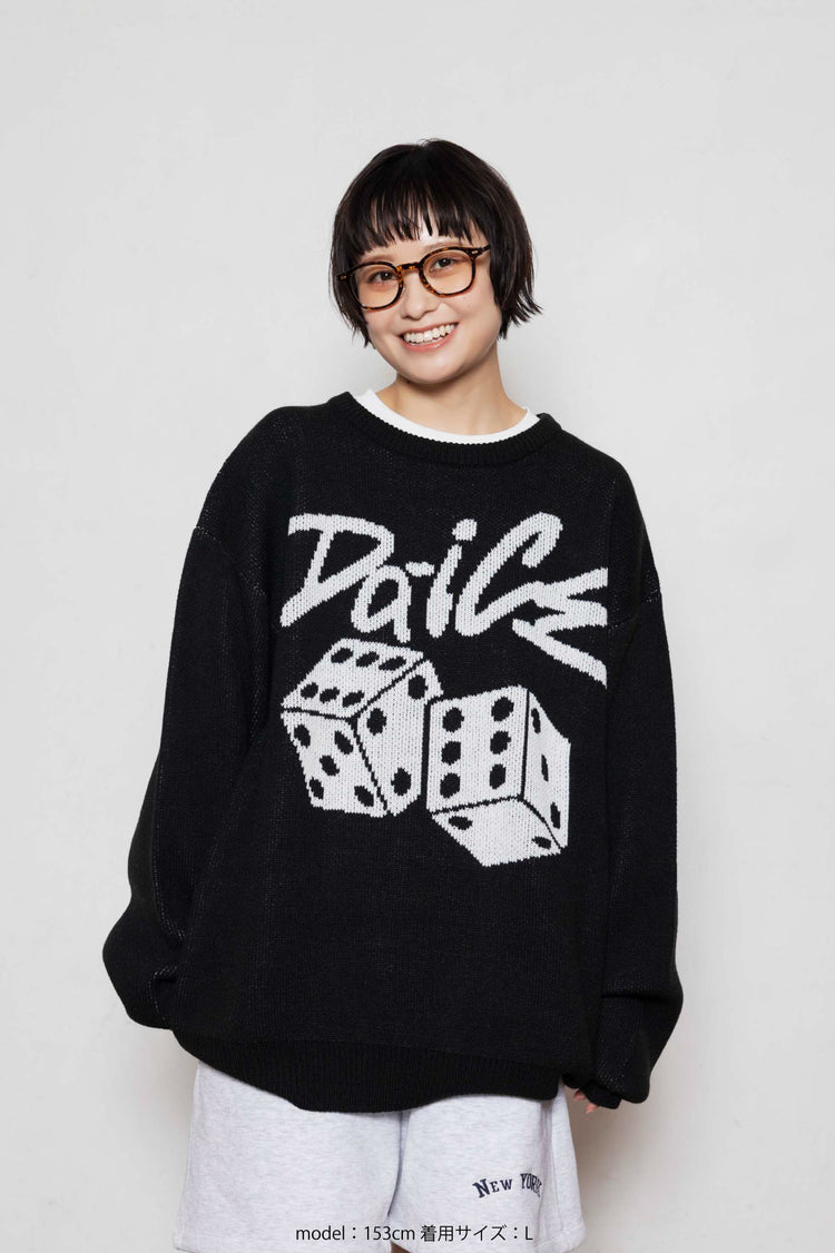 Da-iCE Jacquard Crew Knit(black)