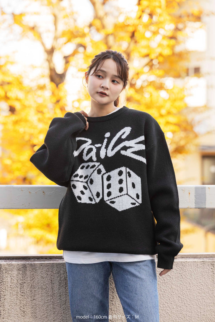 Da-iCE Jacquard Crew Knit(black)