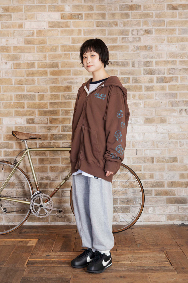 Da-iCE Fade Zip Hoodie(brown)