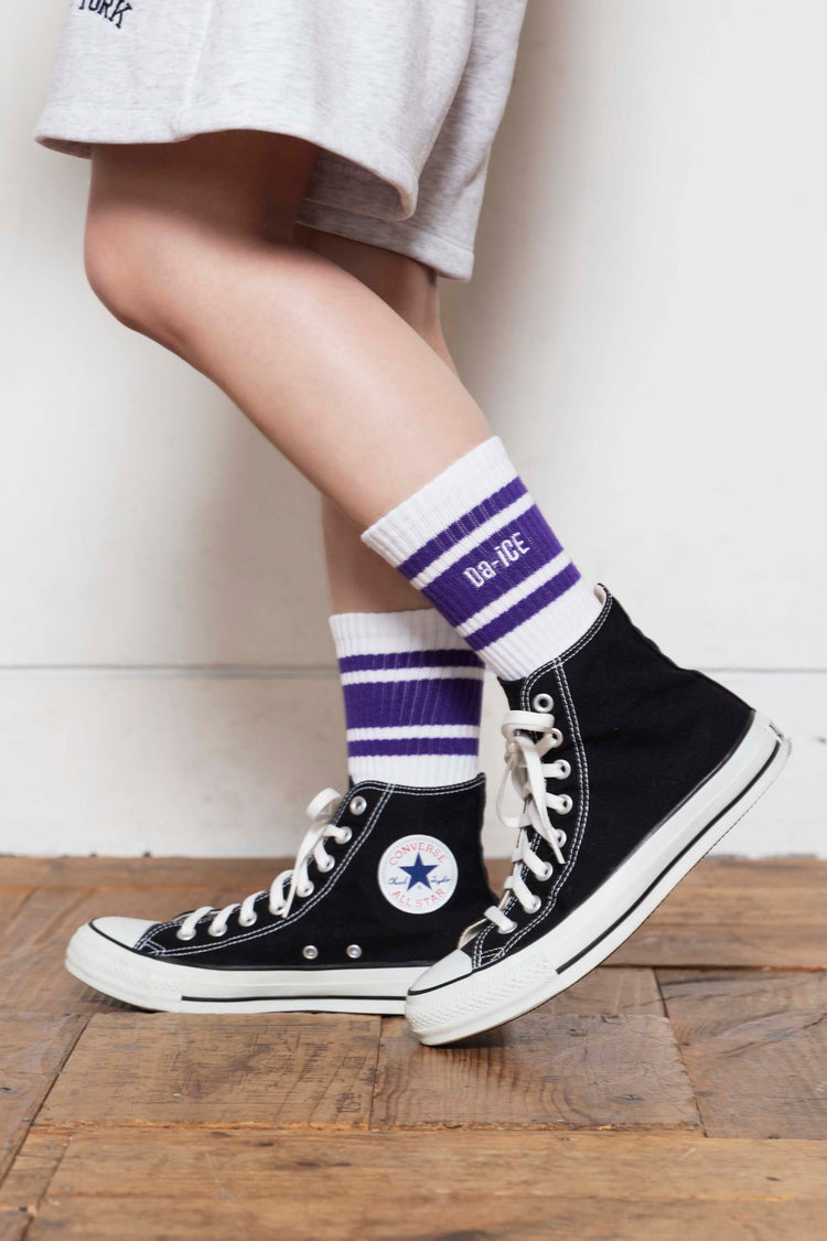 Da-iCE Line Socks(white/purple)