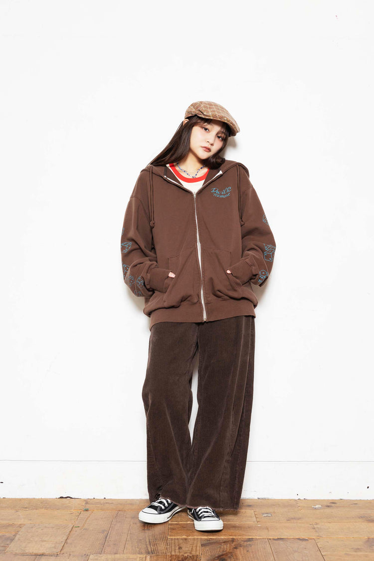 Da-iCE Fade Zip Hoodie(brown)