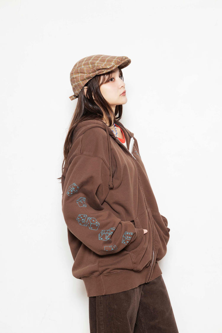 Da-iCE Fade Zip Hoodie(brown)