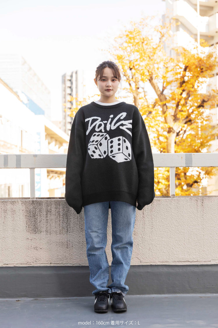 Da-iCE Jacquard Crew Knit(black)