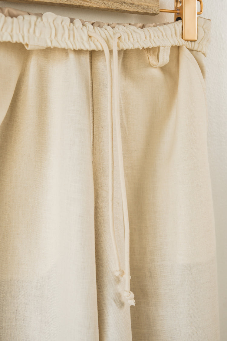 linen pants（ivory）