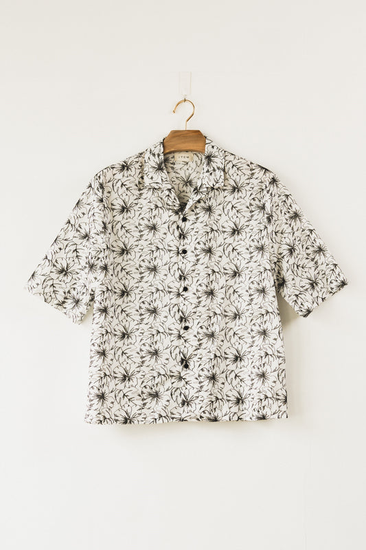 half sleeve flower shirt