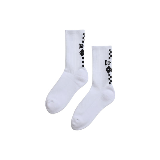 Da-iCE Checker Socks(white/black)