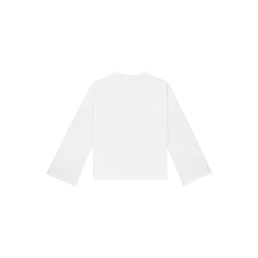 Long Sleeve Tee White 002