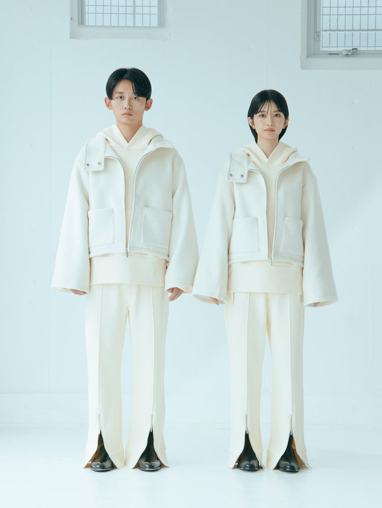 Melton Coat Ivory 002