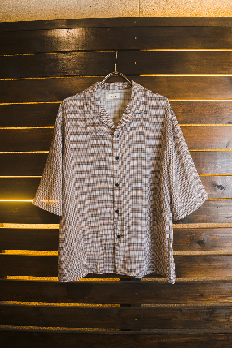 half sleeve check shirt