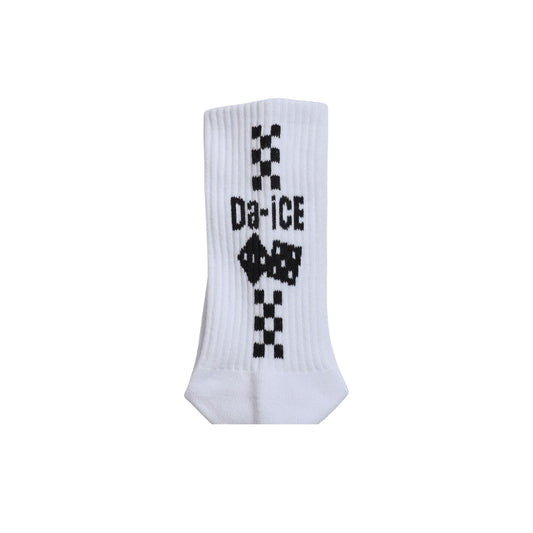 Da-iCE Checker Socks(white/black)